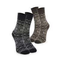 CREA SOCKS, skarpetki zimowe, WEŁNA ALPAKI, 2 pary, 36/40