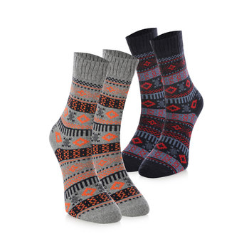 CREA SOCKS, skarpetki zimowe, WEŁNA ALPAKI, 2 pary, 36/40 - Crea Socks