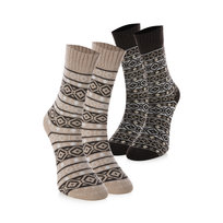 CREA SOCKS, skarpetki zimowe, WEŁNA ALPAKI, 2 pary, 41/46