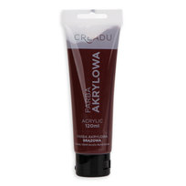 Creadu, Farba akrylowa, brązowa, 120 ml