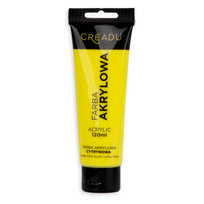 Creadu, Farba akrylowa, cytrynowa, 120 ml