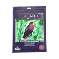 Creadu, Papier do akwareli rough, 300 gsm, 100% bawełna 190 x 260 mm, 10 sztuk Creadu