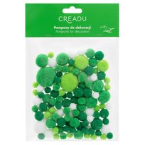 Creadu, Pompony, zielone, różne rozmiary