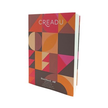 Creadu, Szkicownik 5 A5, wzór geometryczny, 120 kartek - Creadu