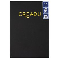 CREADU, Szkicownik szyty A5, 120 kartek, 100g, okładka czarna