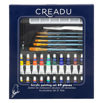 Creadu, Zestaw artystyczny akrylowy 49 elementów