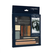 Creadu, Zestaw artystyczny z węglem i pastelami.