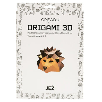 Creadu, Zestaw DIY Origami Jeż 3D - Creadu