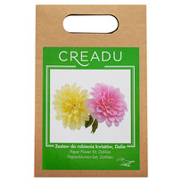 CREADU, Zestaw Do Robienia Kwiatów Z Krepiny, Dalie