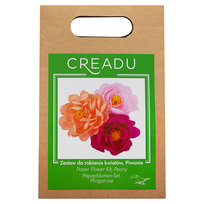 CREADU, Zestaw Do Robienia Wianków Z Krepiny, Piwonie