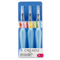 Creadu, Zestaw pędzli do akwareli, 3 sztuki - Creadu