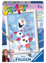 CreArt dla dzieci Malowanie po numerach Kraina Lodu Uroczy Olaf
