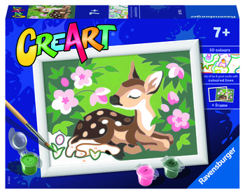 CreArt dla dzieci Malowanie po numerach Mała sarenka - CreArt