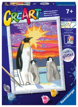 CreArt dla dzieci, Malowanie po numerach, Pingwiny - CreArt