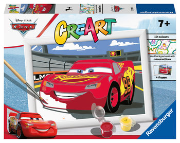 CreArt Malowanie po numerach Cars Świecący McQueen - CreArt