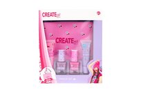 Create It! zestaw różowo-fioletowy z kosmetyczką Canenco