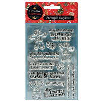 Creative Christmas, Stemple akryl ciastek i napisy