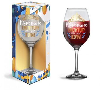 Creative Factory, Creative Factory, Kieliszek Do Wina, Królowa Emerytury, 580 ml - Creative Factory