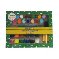 Creative Spring, Zestaw artystyczny farb akrylowych, 33 elementy