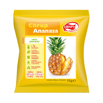 Crispy natural chipsy z ananasa 15g - Vivio