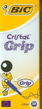 Cristal Grip, Długopis, niebieski, 20 szt. - BIC