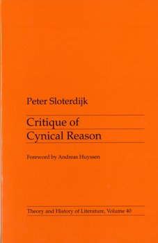 Critique Of Cynical Reason - Sloterdijk Peter