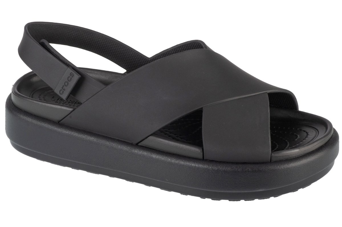 Crocs Brooklyn Luxe Cross Strap 209407-060, Damskie, sandały, Czarne ...