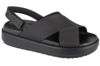 Crocs Brooklyn Luxe Cross Strap 209407-060, Damskie, sandały, Czarne Crocs