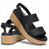 Crocs Damskie Sandały Koturn Brooklyn Cork Low Wedge 21144 Sandal 38-39 Crocs