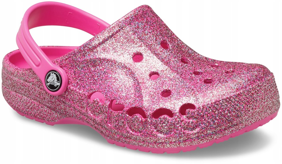 Crocs Dziecięce Buty Klapki Chodaki Baya Glitter 207014 Clog 24-25 ...