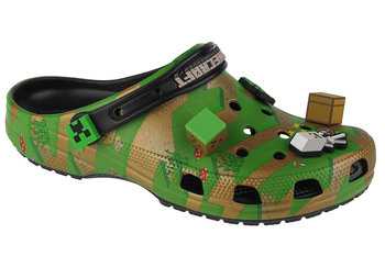 Crocs Elevated Minecraft Classic Clog 208472-90H, Unisex, klapki, Zielony - Crocs