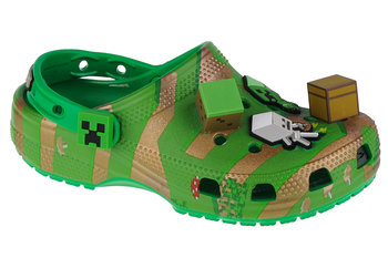 Crocs Elevated Minecraft Classic Kids Clog 208473-90H, dla chłopca, klapki, Zielony - Crocs