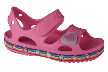 Crocs Fun Lab Rainbow Sandal Kids 206795-669, dla dzieci, sandały, Różowy - Crocs