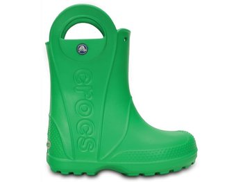 Crocs, Kalosze dziecięce, Handle Rain Boot Kids, zielony, rozmiar 28 1/2 - Crocs