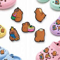 Crocs przypinki charms 5 szt SŁODKIE KAPIBARA ZESTAW ozdoba piny DO BUTÓW Inna marka