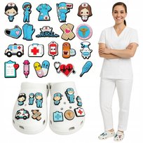 Crocs przypinki medyczne do butów Crocs 20 szt ozdoba, pin dla pielęgniarek