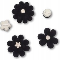 Crocs Przypinki Ozdoby Piny Charms Jibbitz Black Velvet Flower 5 Pack Crocs