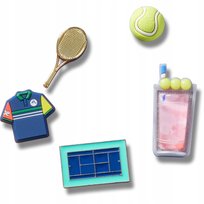 Crocs Przypinki Ozdoby Piny Charms Jibbitz Day at The Tennis Court 5 Pack Crocs