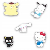 Crocs Przypinki Ozdoby Piny Charms Jibbitz Do Butów Hello Kitty Enamel 5Pck Crocs