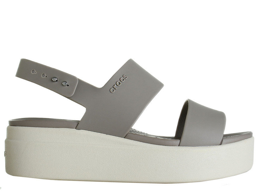 crocs brooklyn low wedge navy