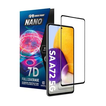 Crong 7D Nano Flexible Glass – Niepękające Szkło Hybrydowe 9H Na Cały Ekran Samsung Galaxy A72 - Crong