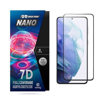 Crong 7D Nano Flexible Glass – Niepękające szkło hybrydowe 9H na cały ekran Samsung Galaxy S21+ - Crong