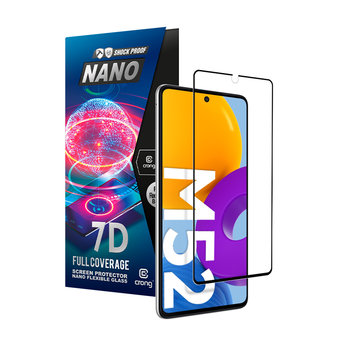 Crong 7D Nano Flexible Glass - Szkło hybrydowe 9H na cały ekran Samsung Galaxy M52 5G - Crong