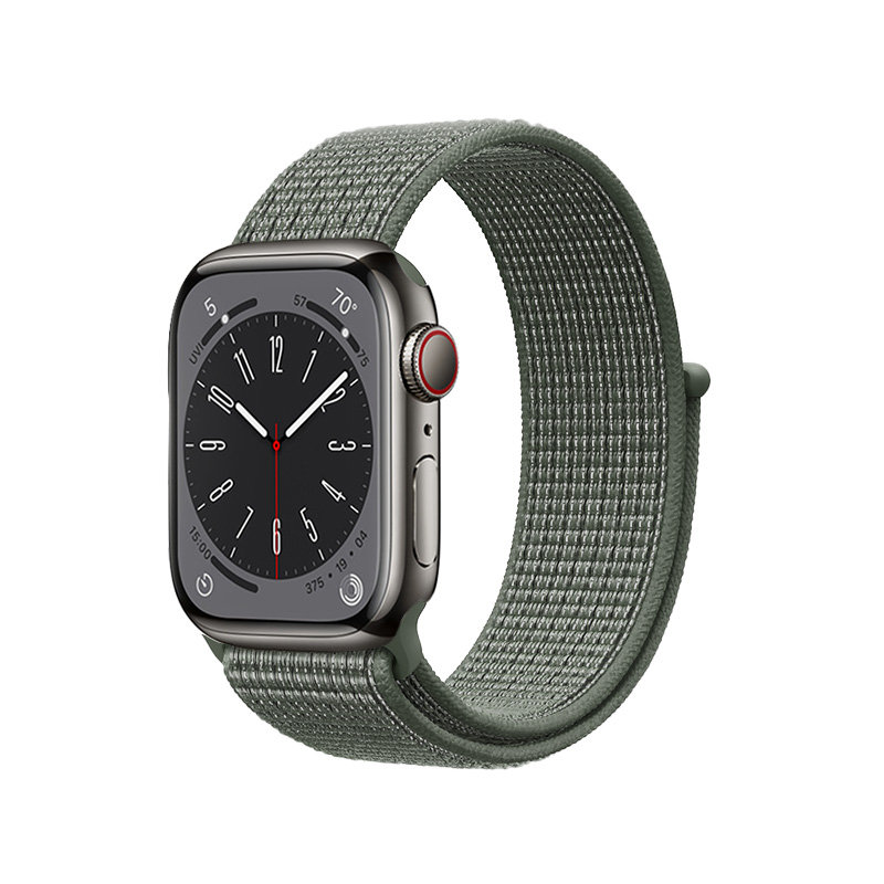 Фото - Ремінець для годинника / браслета CRONG Nylon - Pasek sportowy do Apple Watch 42/44/45/49 mm (Military Green 