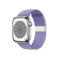 Crong Wave Band – Pleciony pasek do Apple Watch 38/40/41 mm (fioletowy)