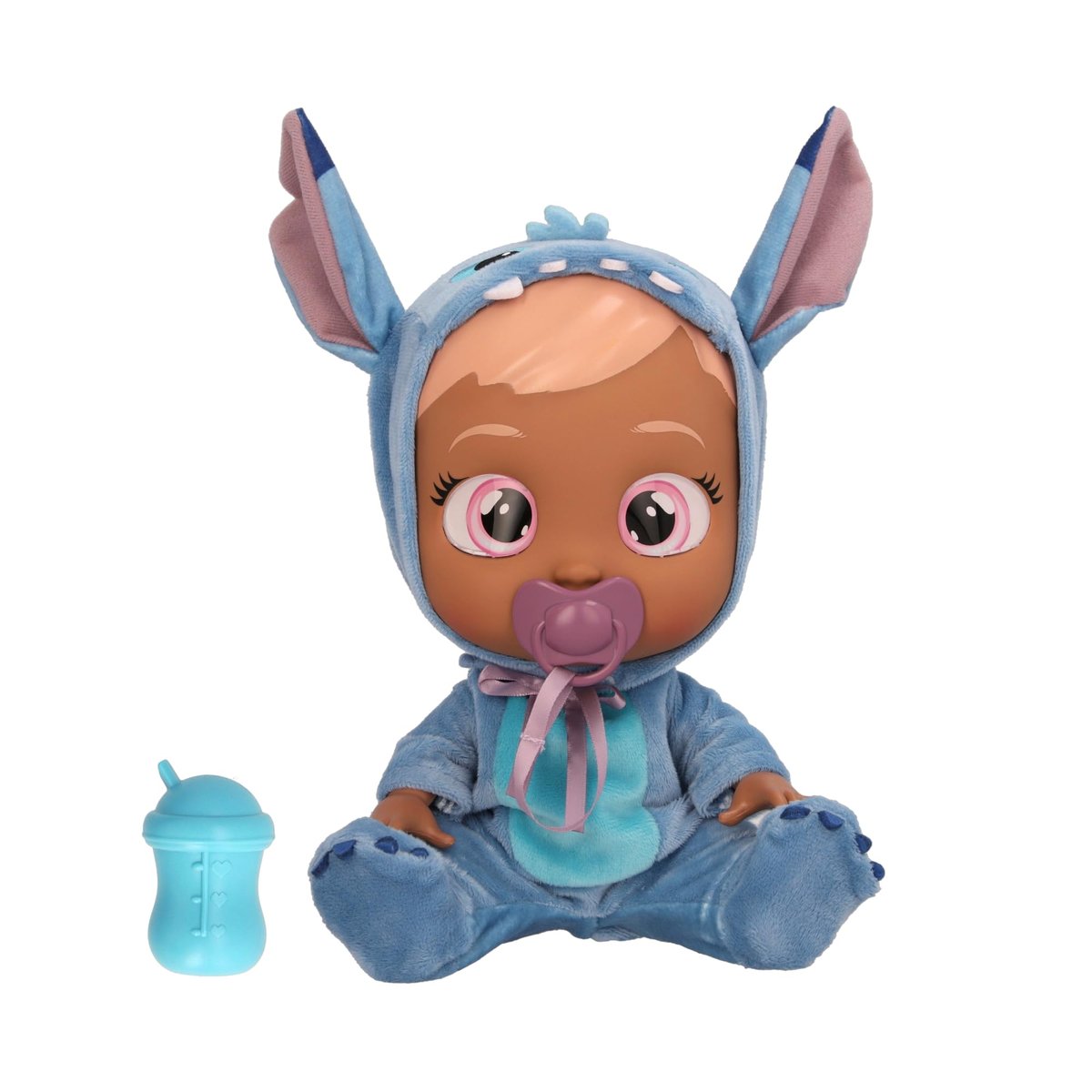 Poupon Cry Babies Stitch – Peluche Qui Pleure Pour De Vrai, 10 Sons De Bébé, 30 Cm, Cadeau 18 Mois+