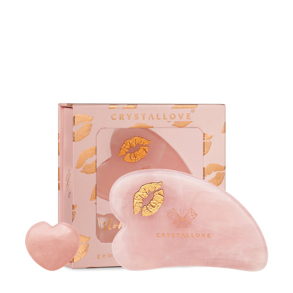 Empik CRYSTALLOVE Płytka do masażu twarzy gua sha z kwarcu różowego SELFLOVE