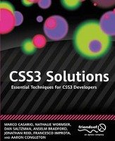 Css3 Solutions: Essential Techniques for Css3 Developers - Casario Marco, Wormser Nathalie, Saltzman Dan