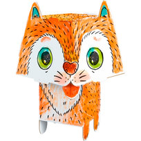 Cube Head, tekturowy model Kot Złóż i Pokoloruj