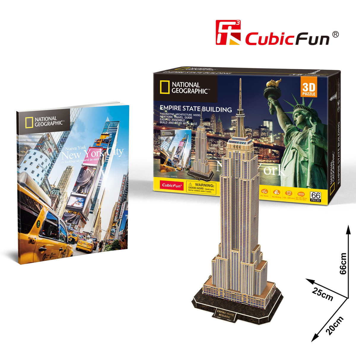 Cubic Fun, National Geographic, puzzle 3D Empire State Building